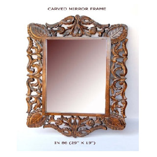 Mirror Frame Carving Design