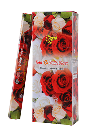 Red & White Rose Premium Incense Sticks